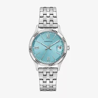 Caravelle Designed By Bulova Womens Silver Tone Stainless Steel Bracelet Watch 43m124