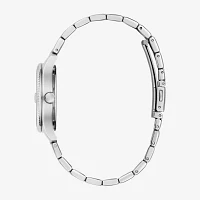 Caravelle Designed By Bulova Womens Silver Tone Stainless Steel Bracelet Watch 43m124