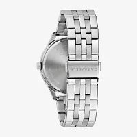 Caravelle Designed By Bulova Mens Silver Tone Stainless Steel Bracelet Watch 43b174