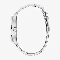 Caravelle Designed By Bulova Mens Silver Tone Stainless Steel Bracelet Watch 43b174