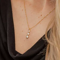 (Si2/ G) Womens 1/2 CT. T.W. Lab Grown White Diamond 10K Gold Pendant Necklaces