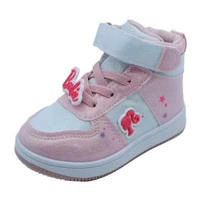 Girls Barbie Glitter Sneakers
