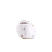 Isotoner Embroidered Microterry Womens Ballerina Slippers