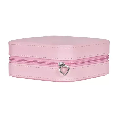 Mele and Co Josette Mirrored Pink Jewelry Travel Case