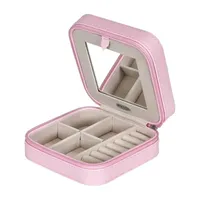 Mele and Co Josette Mirrored Pink Jewelry Travel Case