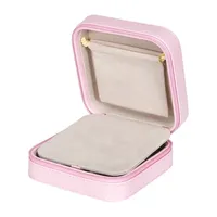Mele and Co Josette Mirrored Pink Jewelry Travel Case