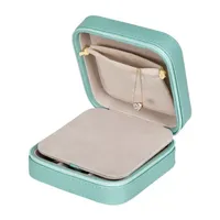 Mele and Co Josette Mirrored Aqua Jewelry Travel Case