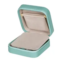 Mele and Co Josette Mirrored Aqua Jewelry Travel Case