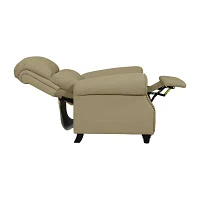 ProLounger Anna Traditional Roll-Arm Push Back Recliner Linen with Nailheads