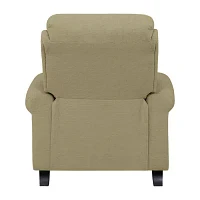 ProLounger Anna Traditional Roll-Arm Push Back Recliner Linen with Nailheads