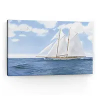 Lumaprints Majestic Sailboat White Sails Giclee Canvas Art