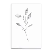 Floral Sketch II Giclee Canvas Art