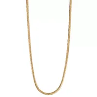 10K Gold Inch Hollow Herringbone Chain Necklace