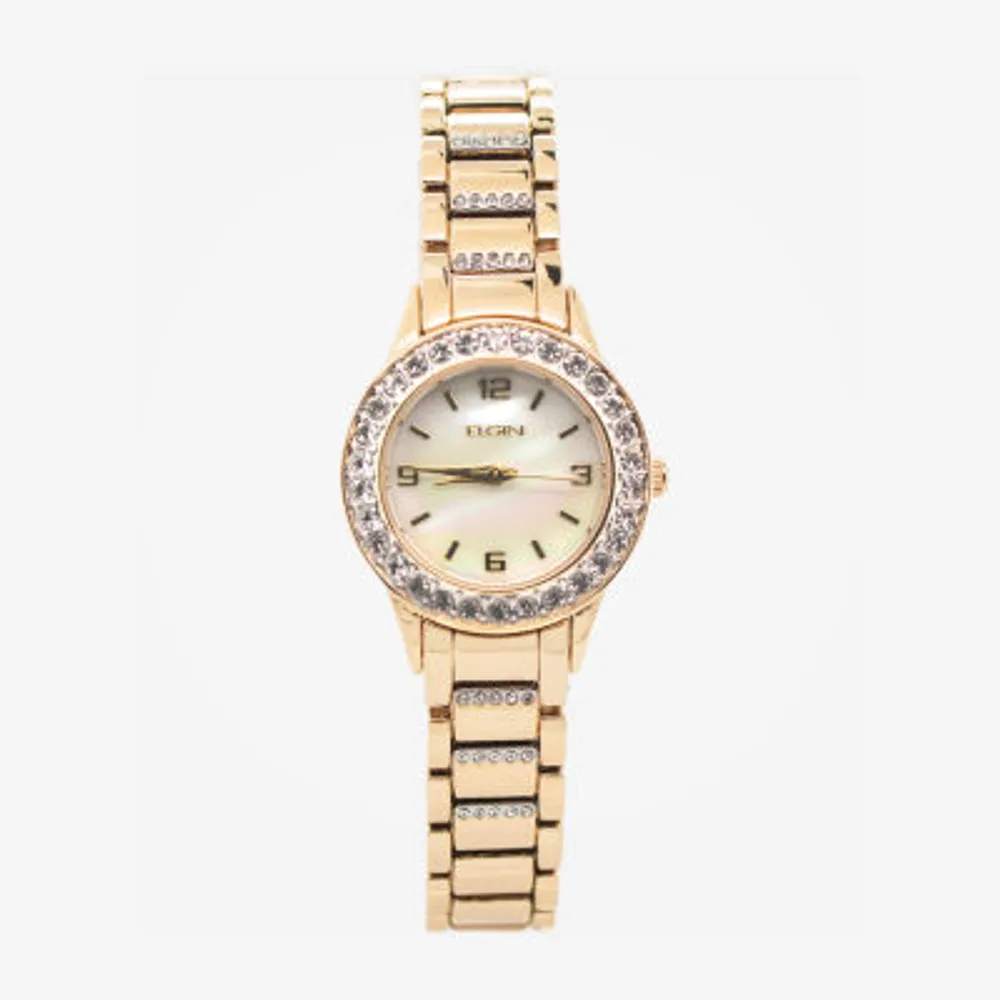 Elgin Womens Gold Tone 2-pc. Watch Boxed Set Eg201807st