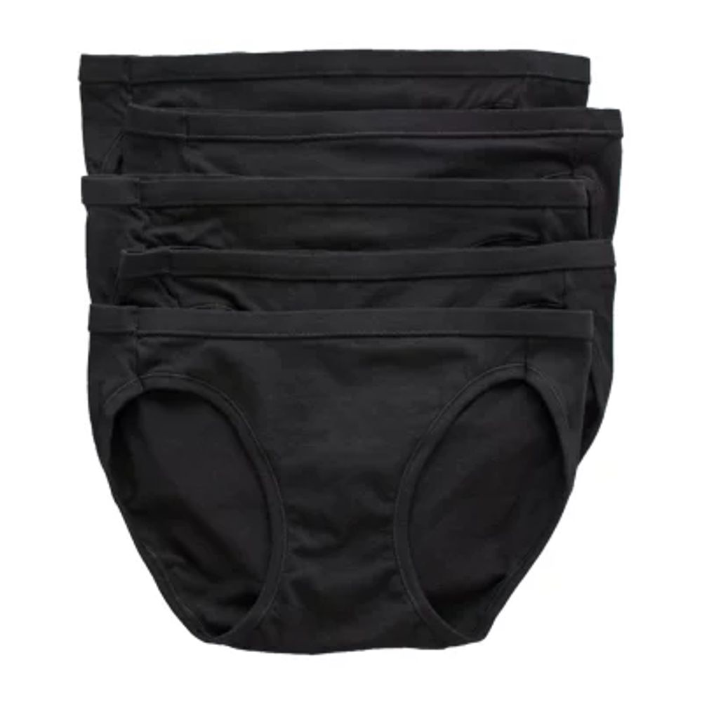 Hanes 5-pc. Average + Full Figure Cooling Multi-Pack Bikini Panty