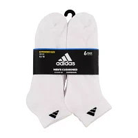 adidas 6 Pair Big and Tall Low Cut Socks Mens