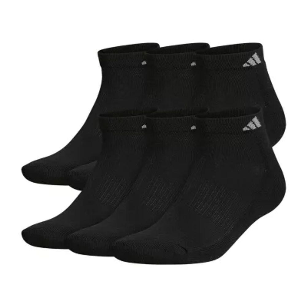 adidas 6 Pair Big and Tall Low Cut Socks Mens