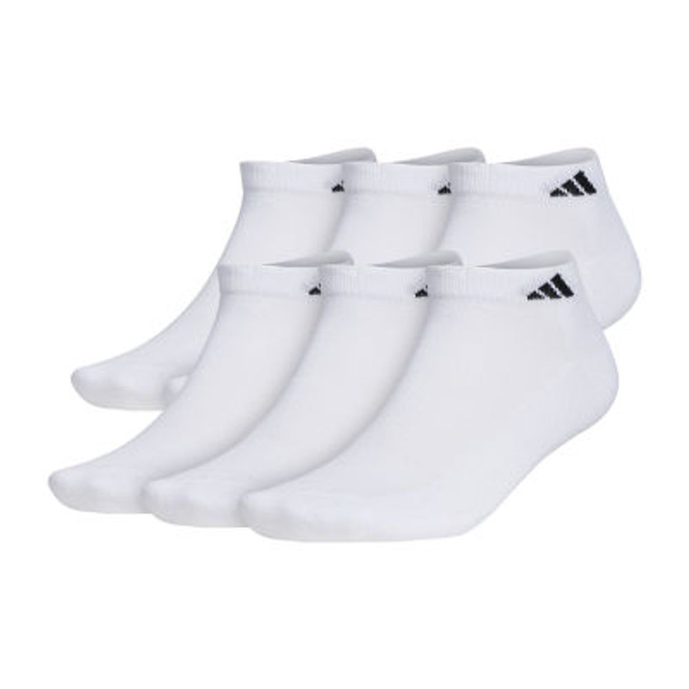 adidas 6 Pair Big and Tall Low Cut Socks Mens