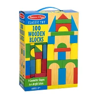 Melissa & Doug 100-Pc Wood Blocks Set