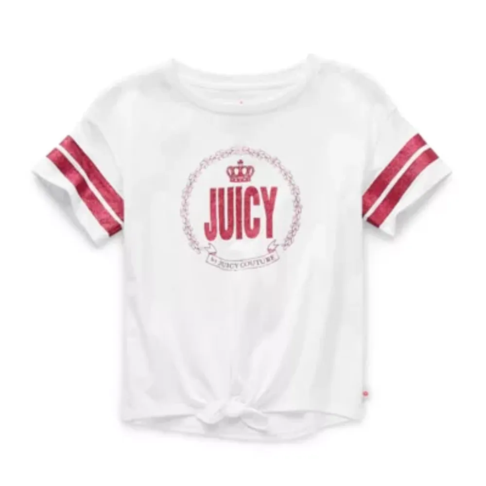 Juicy By Juicy Couture Little & Big Girls Crew Neck Short Sleeve Graphic T-Shirt