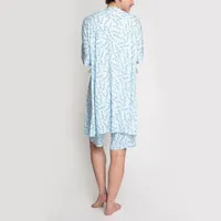 Hanes Womens Round Neck 3/4 Sleeve 3-pc. Pajama Sets