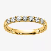 True Light 3MM 3/8 CT. T.W. Lab Created White Moissanite 14K Gold Band