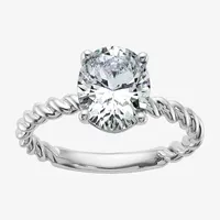 True Light Womens 2 3/4 CT. T.W. Lab Created White Moissanite 14K Gold Solitaire Engagement Ring