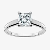 True Light Womens CT. T.W. Lab Created White Moissanite 14K Gold Solitaire Engagement Ring