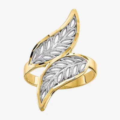10K Two Tone Gold Filigree Fashion Ring