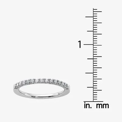 2MM 1/3 CT. T.W. White Moissanite 14K Gold Round Wedding Band