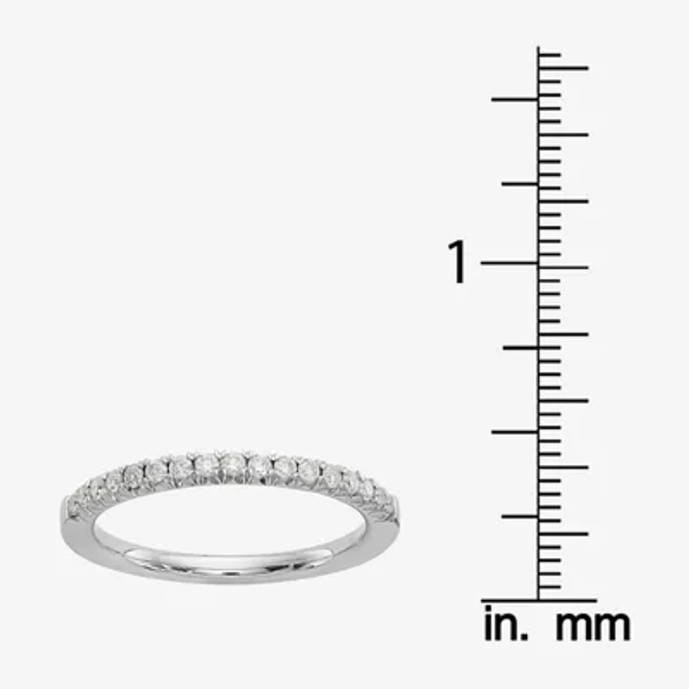 2MM 1/6 CT. T.W. White Moissanite 14K Gold Round Wedding Band