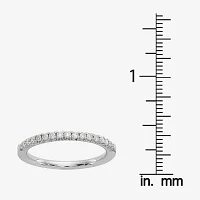 2MM 1/6 CT. T.W. White Moissanite 14K Gold Round Wedding Band