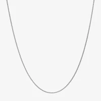 Made Italy Sterling Silver 18 - 24 Inch Solid Wheat Chain Necklace