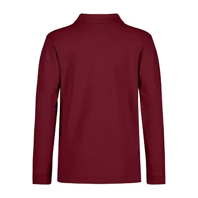 IZOD Little & Big Boys Stretch Fabric Pique Long Sleeve Polo Shirt