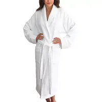 Linum Home Textiles Waffle Terry Unisex Adult Long Sleeve Length Robe