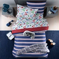 Under the Stars Kids Caden Stripes Complete Bedding Set with Sheets