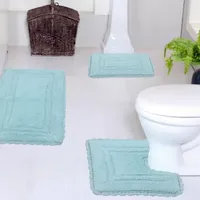 Home Weavers Inc Casual Elegance 3-pc. Reversible Bath Rug Set