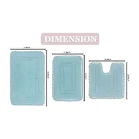 Home Weavers Inc Casual Elegance 3-pc. Reversible Bath Rug Set