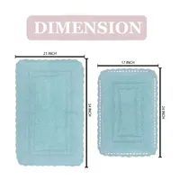 Home Weavers Inc Casual Elegence -pc. Reversible Bath Rug Set