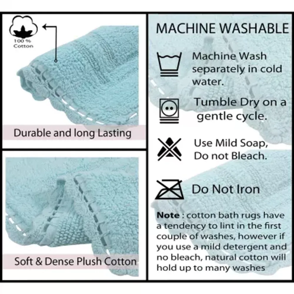 Home Weavers Inc Casual Elegence -pc. Reversible Bath Rug Set