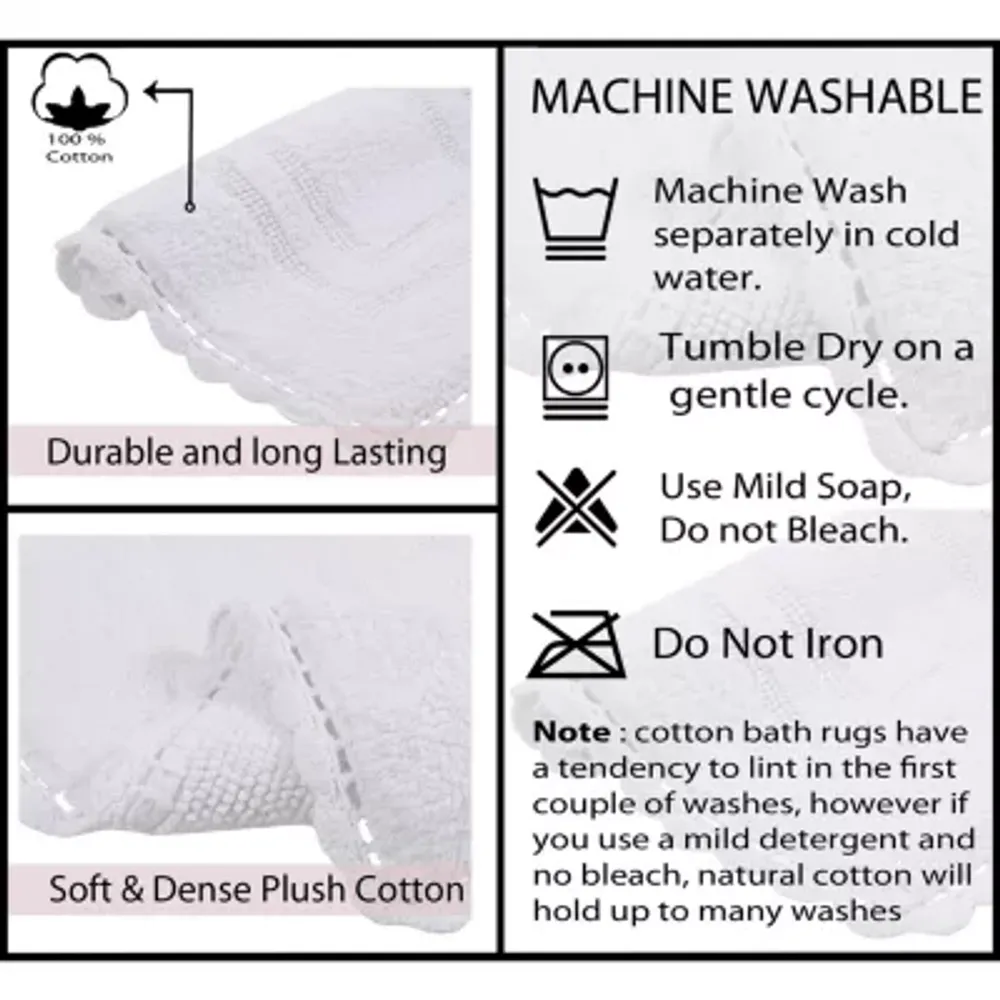 Home Weavers Inc Casual Elegence -pc. Reversible Bath Rug Set