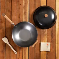 Joyce Chen Carbon Steel Uncoated Wok Set