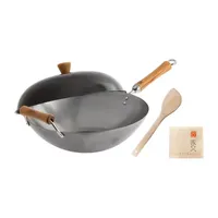 Joyce Chen Carbon Steel Uncoated Wok Set