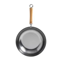 Joyce Chen Carbon Steel 12" Stir Fry Pan with Birch Handle