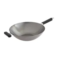 Joyce Chen Carbon Steel Flat Bottom 14" Wok