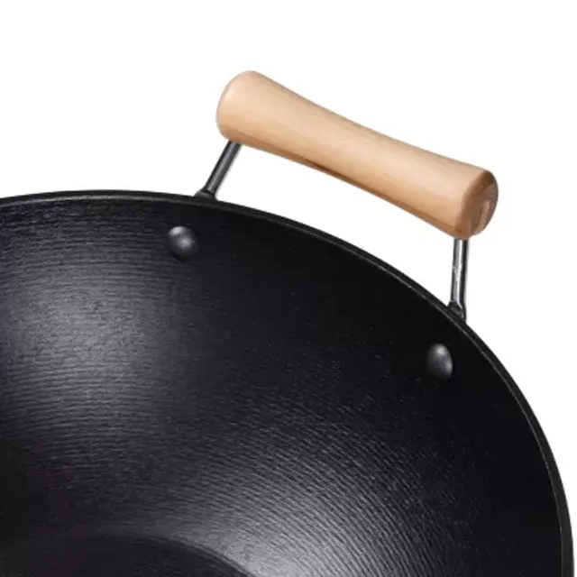 Infuse Carbon Steel 14 Non-Stick Wok, Color: Black - JCPenney