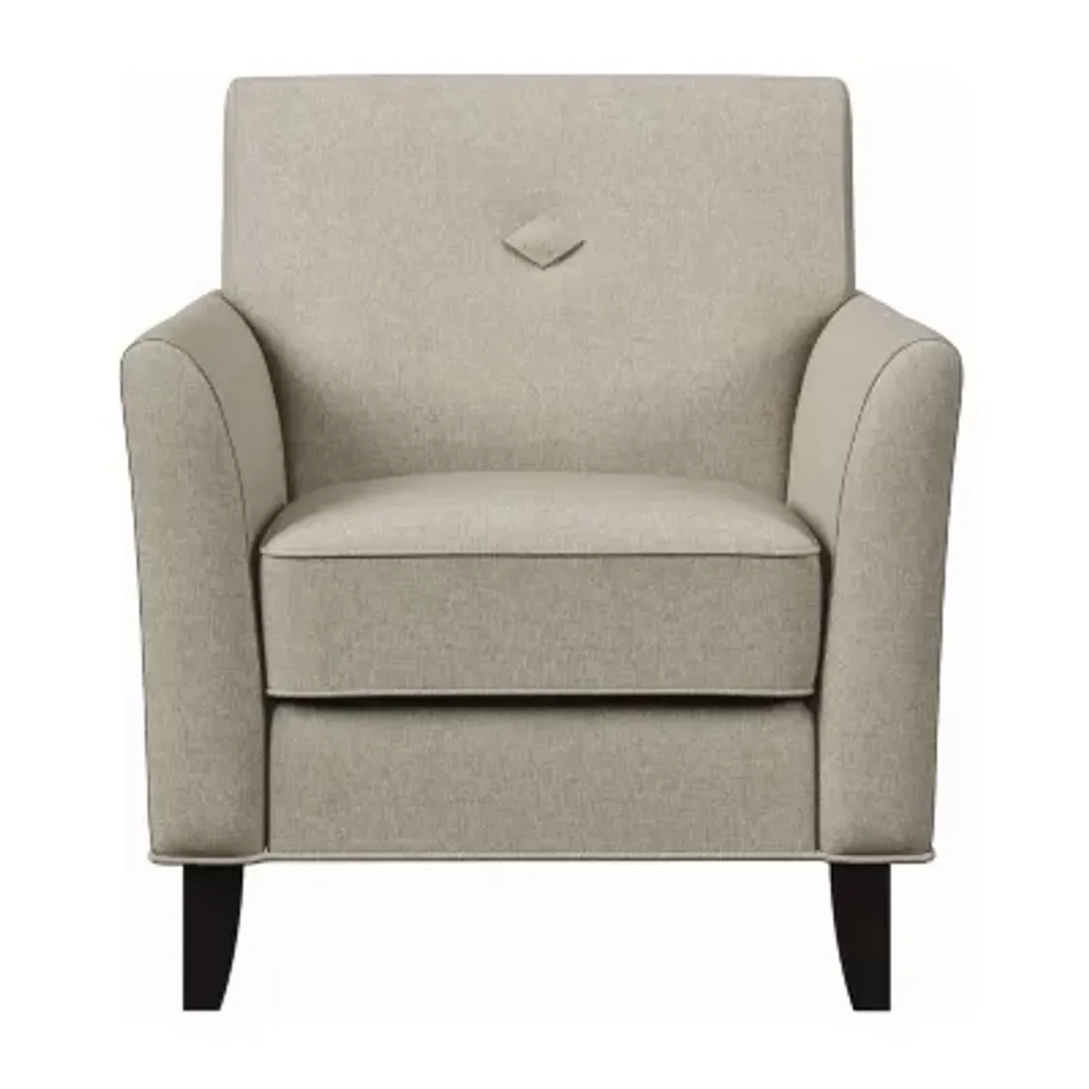 Handy Living Transitional Button Tufted Armchair