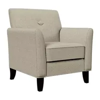 Handy Living Transitional Button Tufted Armchair