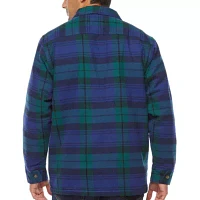 Victory Brawny Flannel Mens Big and Tall Sherpa Lined Midweight Shirt Jacket