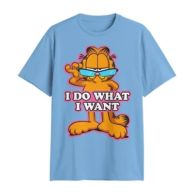 Big and Tall Mens Crew Neck Short Sleeve Classic Fit Garfield Graphic T-Shirt